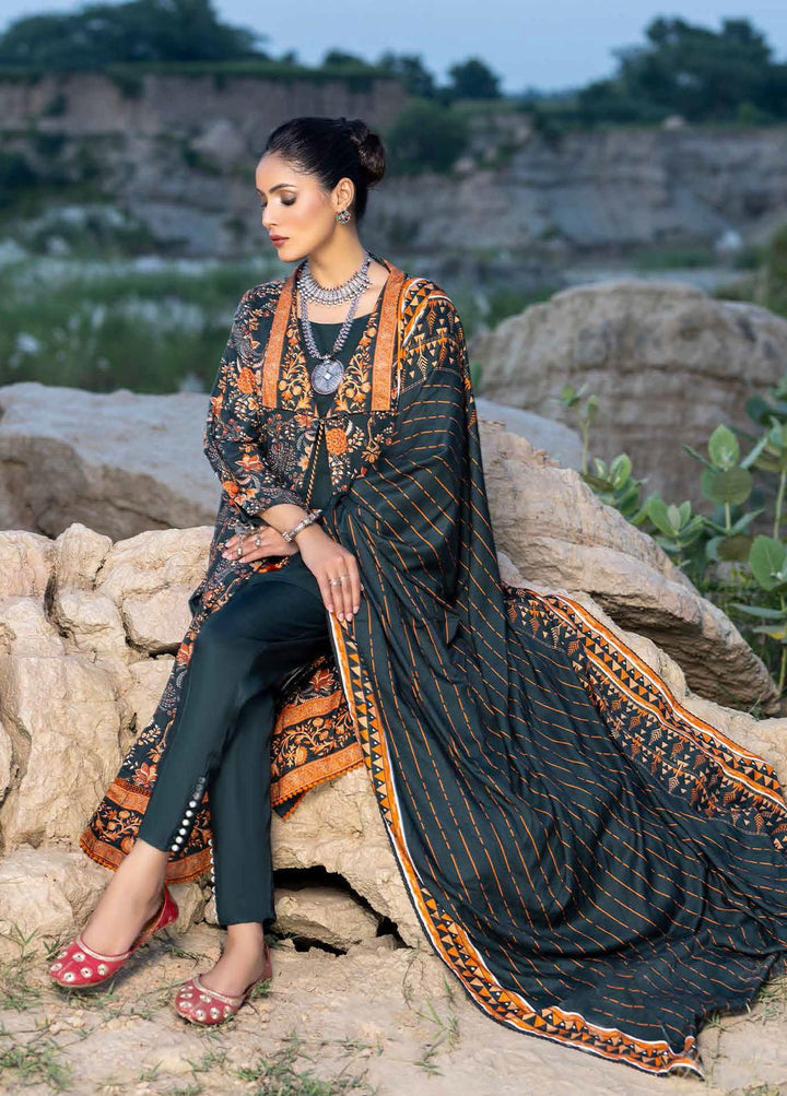 Gul Ahmed Printed Linen Suits Unstitched 3 Piece GA22LN LT-22016A - Winter Collection