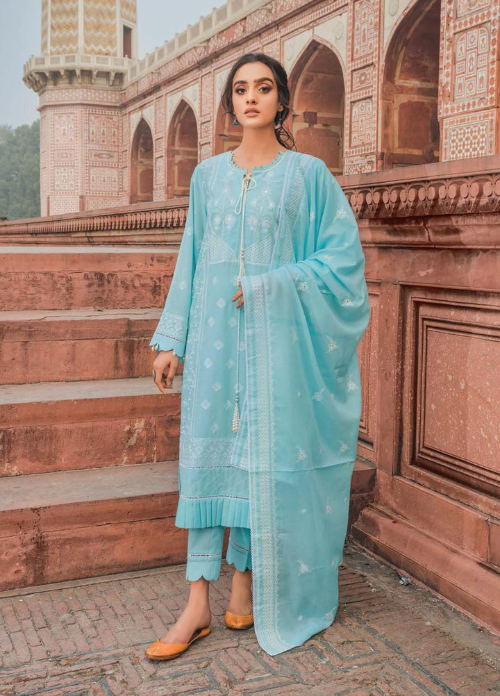 Gul Ahmed Embroidered Lawn Suits Unstitched 3 Piece GA22LF FE12049 - Luxury Eid Collection