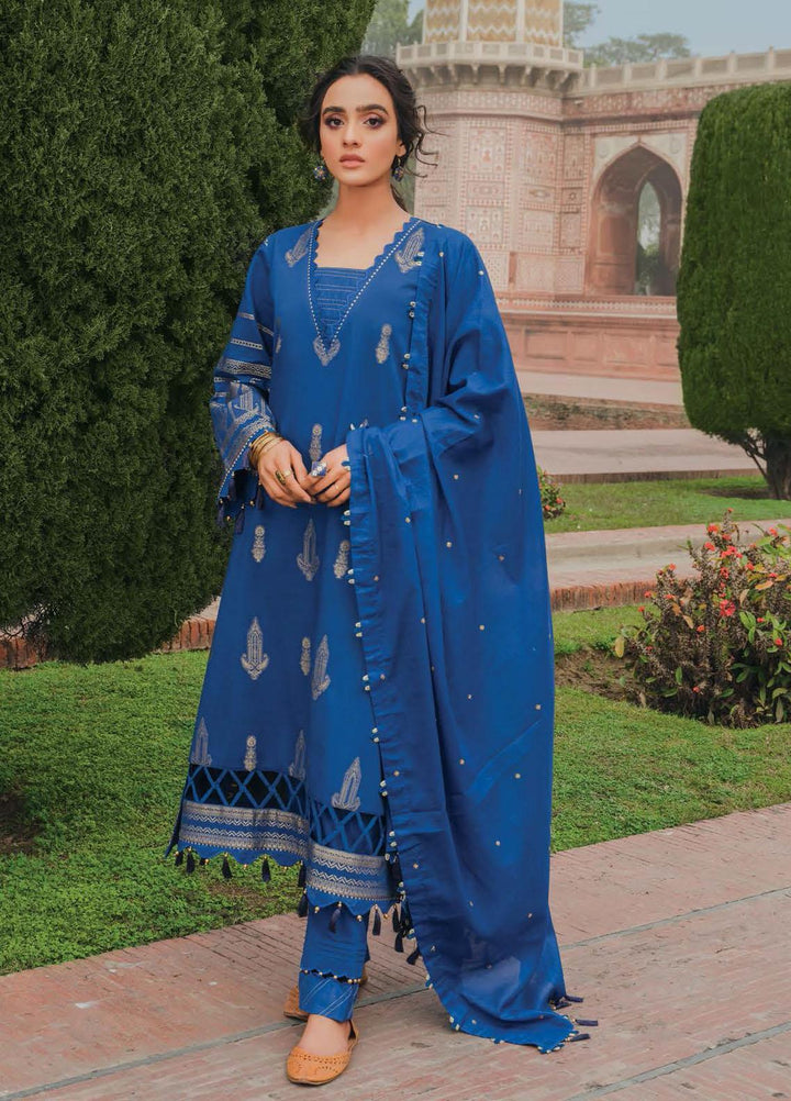 Gul Ahmed Embroidered Jacquard Suits Unstitched 3 Piece GA22LF FE22033 - Luxury Eid Collection