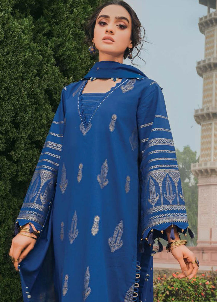 Gul Ahmed Embroidered Jacquard Suits Unstitched 3 Piece GA22LF FE22033 - Luxury Eid Collection