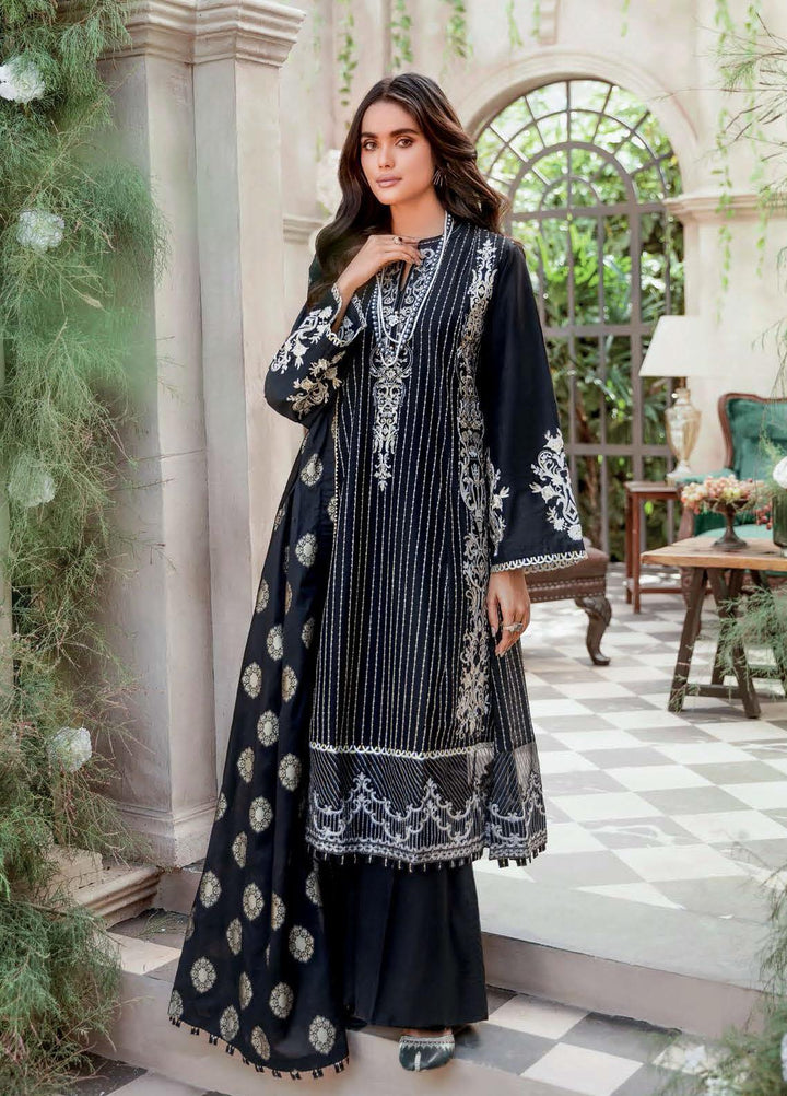 Gul Ahmed Embroidered Organza Suits Unstitched 3 Piece GA22LF FE22029 - Luxury Eid Collection