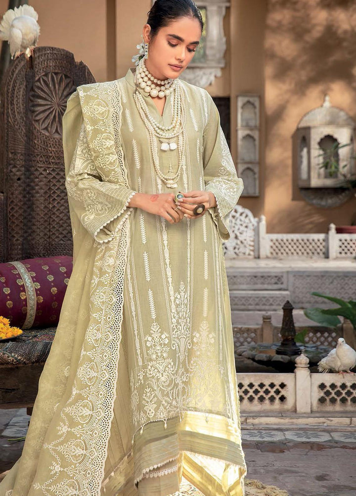 Gul Ahmed Embroidered Lawn Suits Unstitched 3 Piece GA22LF FE12140 - Luxury Eid Collection