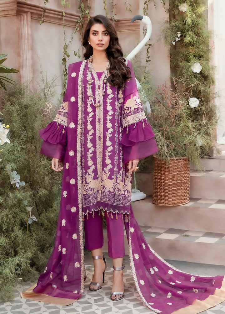 Gul Ahmed Embroidered Yarn Suits Unstitched 3 Piece GA22LF FE12023 - Luxury Eid Collection
