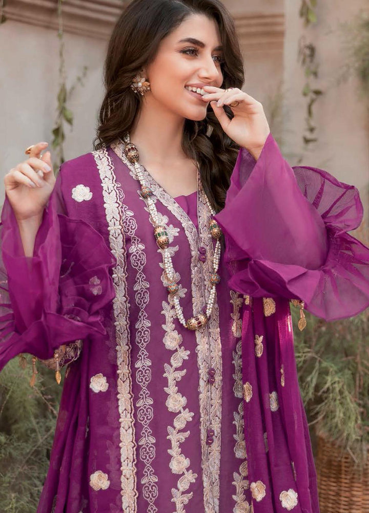 Gul Ahmed Embroidered Yarn Suits Unstitched 3 Piece GA22LF FE12023 - Luxury Eid Collection