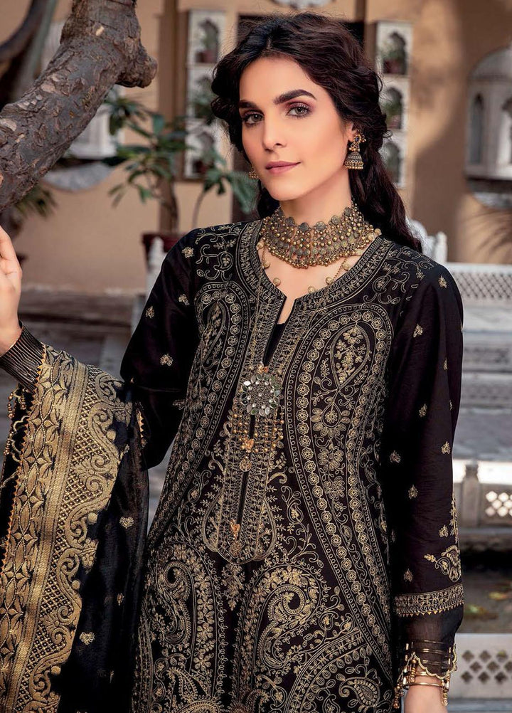 Gul Ahmed Embroidered Organza Suits Unstitched 3 Piece GA22LF FE22041 - Luxury Eid Collection