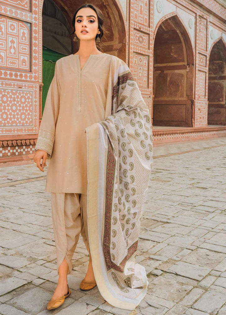 Gul Ahmed Embroidered Jacquard Suits Unstitched 3 Piece GA22LF FE22022 - Luxury Eid Collection