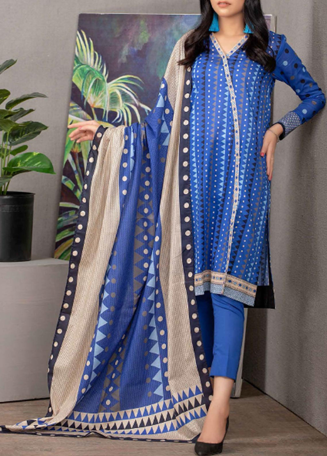 Malmal By Gul Ahmed Embroidered Lawn Suits Unstitched 3 Piece GA21-ML2 103A - Summer Collection