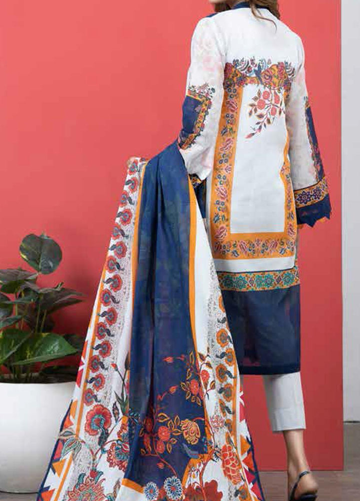 Malmal By Gul Ahmed Embroidered Lawn Suits Unstitched 3 Piece GA21-ML2 106B - Summer Collection