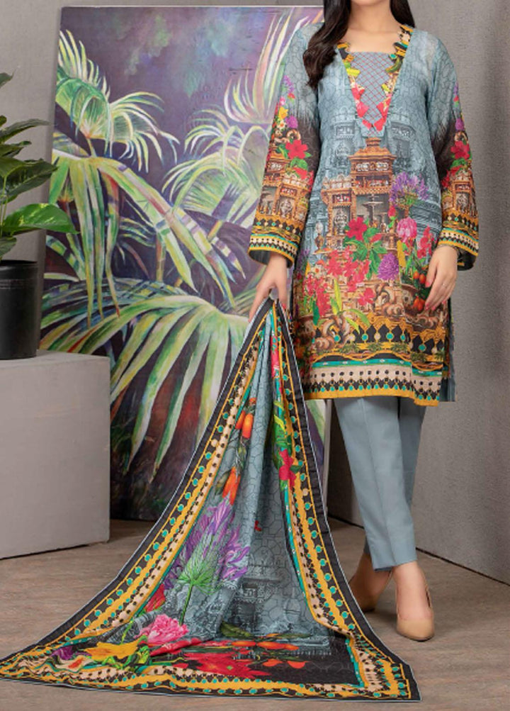 Malmal By Gul Ahmed Embroidered Lawn Suits Unstitched 3 Piece GA21-ML2 111A - Summer Collection