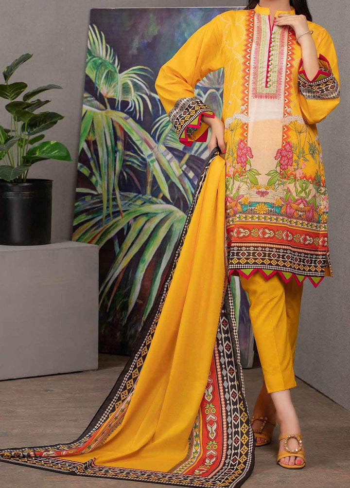 Malmal By Gul Ahmed Embroidered Lawn Suits Unstitched 3 Piece GA21-ML2 115B - Summer Collection