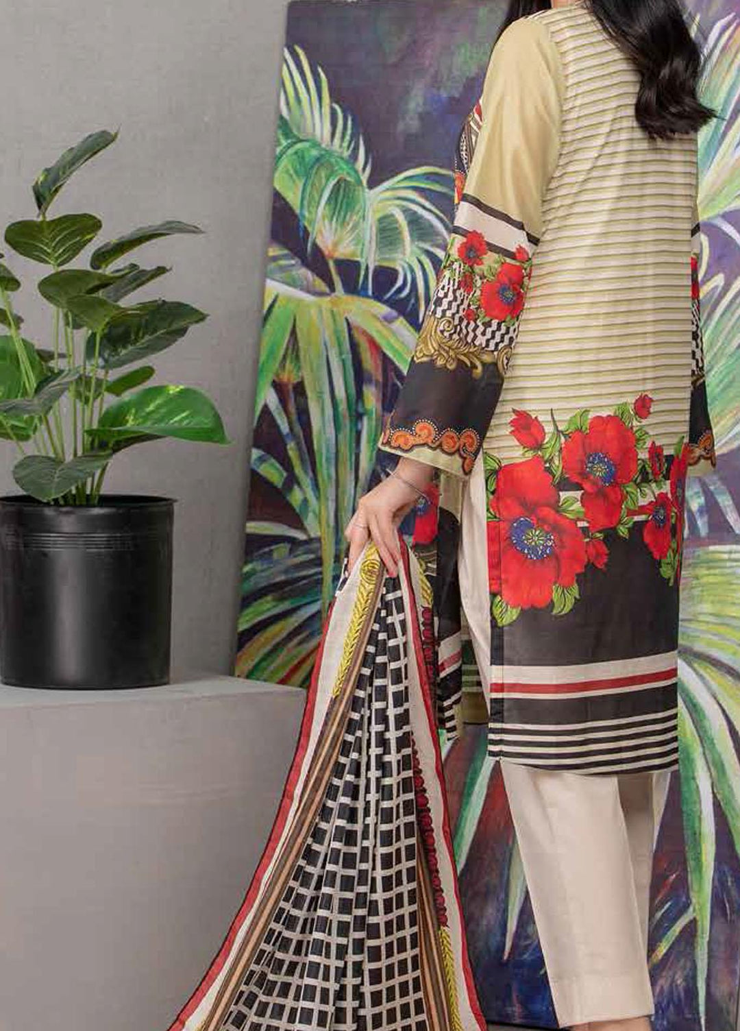 Malmal By Gul Ahmed Embroidered Lawn Suits Unstitched 3 Piece GA21-ML2 118A - Summer Collection