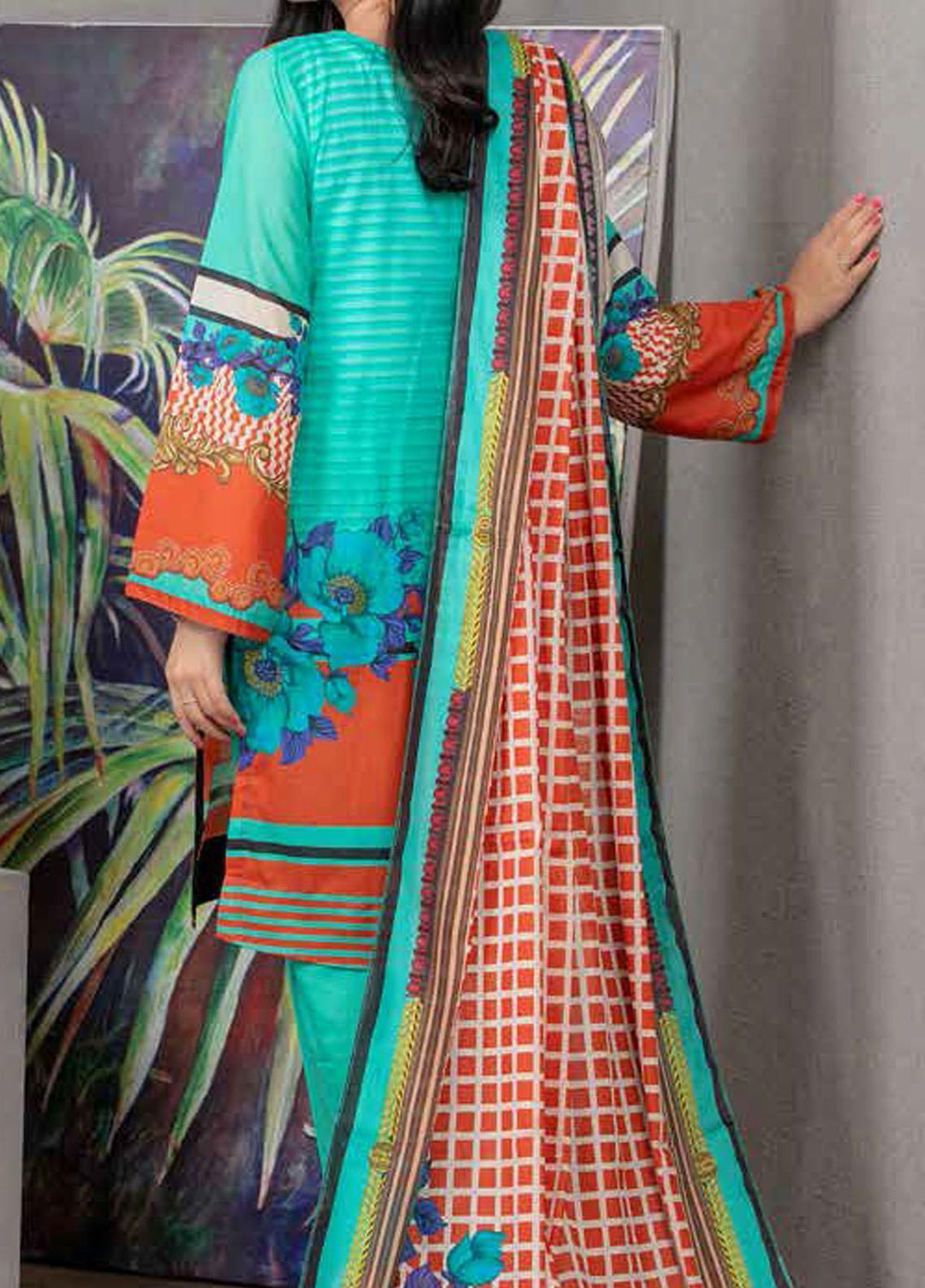 Malmal By Gul Ahmed Embroidered Lawn Suits Unstitched 3 Piece GA21-ML2 118B - Summer Collection