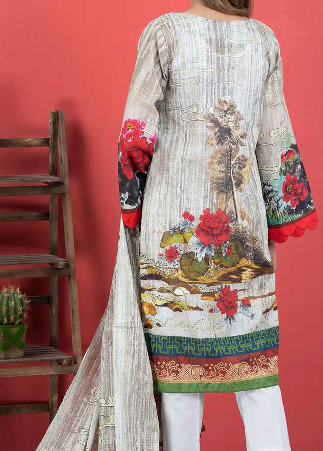 Malmal By Gul Ahmed Embroidered Lawn Suits Unstitched 3 Piece GA21-ML2 119B - Summer Collection