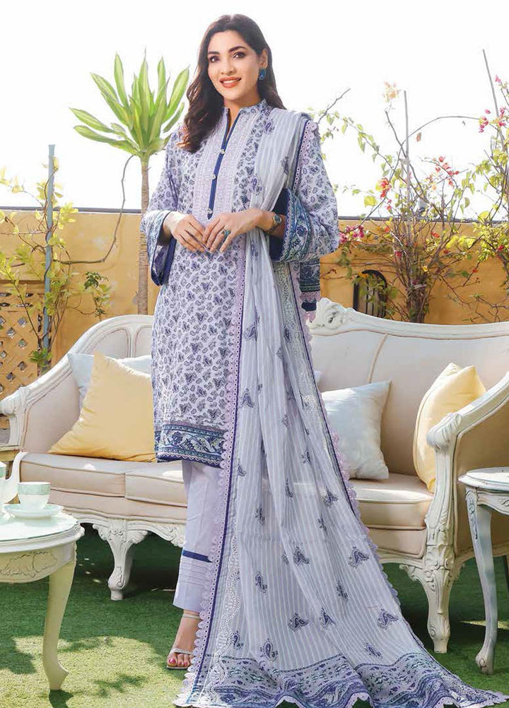Gul Ahmed Embroidered Lawn Suits Unstitched 3 Piece GA22ML CL-22021 - Summer Collection