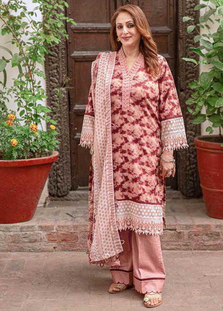 Gul Ahmed Printed Lawn Suits Unstitched 3 Piece GA22ML CL-22103 A - Summer Collection