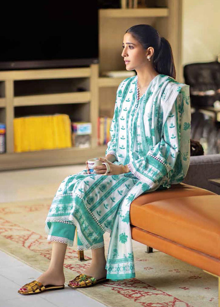 Gul Ahmed Printed Lawn Suits Unstitched 3 Piece GA22ML CL-22138 A - Summer Collection