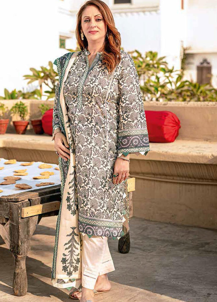 Gul Ahmed Printed Lawn Suits Unstitched 3 Piece GA22ML CL-22171 A - Summer Collection