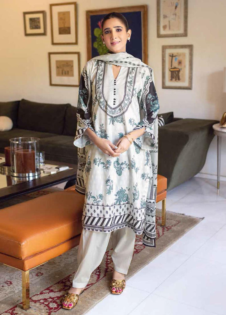 Gul Ahmed Printed Lawn Suits Unstitched 3 Piece GA22ML CL-22173 B - Summer Collection