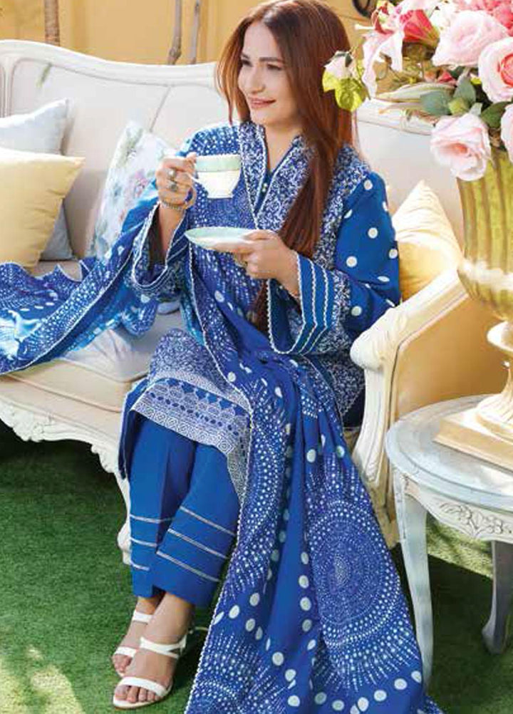 Gul Ahmed Printed Lawn Suits Unstitched 3 Piece GA22ML CL-22189 A - Summer Collection