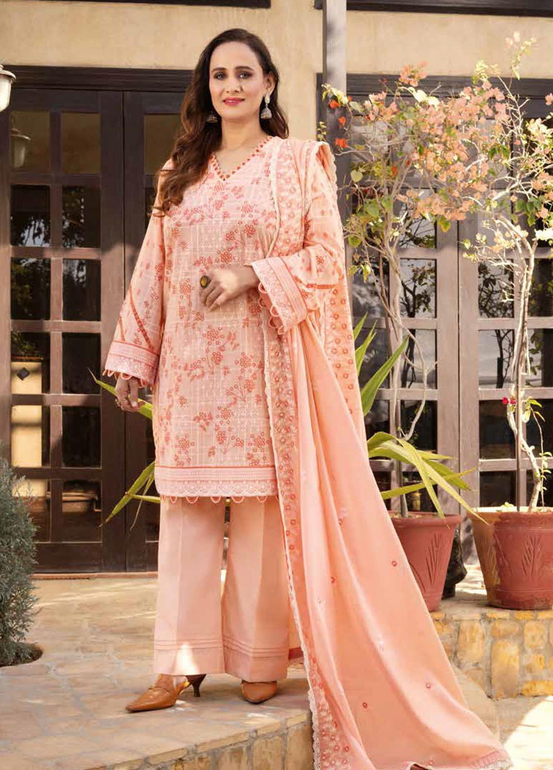 Gul Ahmed Embroidered Lawn Suits Unstitched 3 Piece GA22ML DM-22011 - Summer Collection