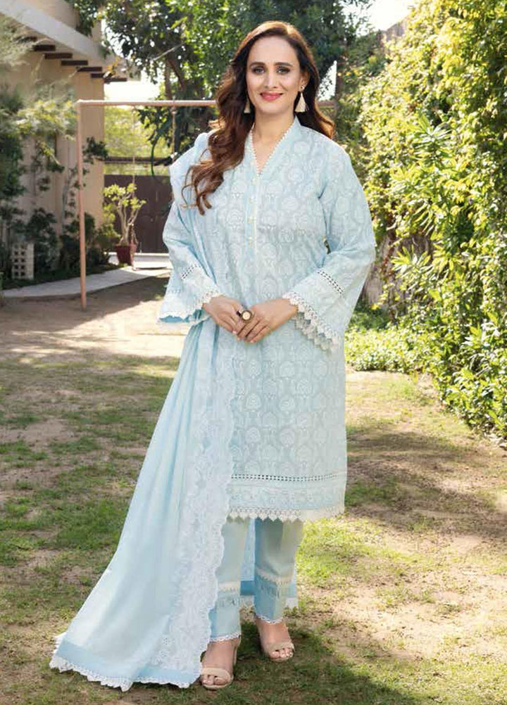 Gul Ahmed Embroidered Lawn Suits Unstitched 3 Piece GA22ML DM-22018 - Summer Collection