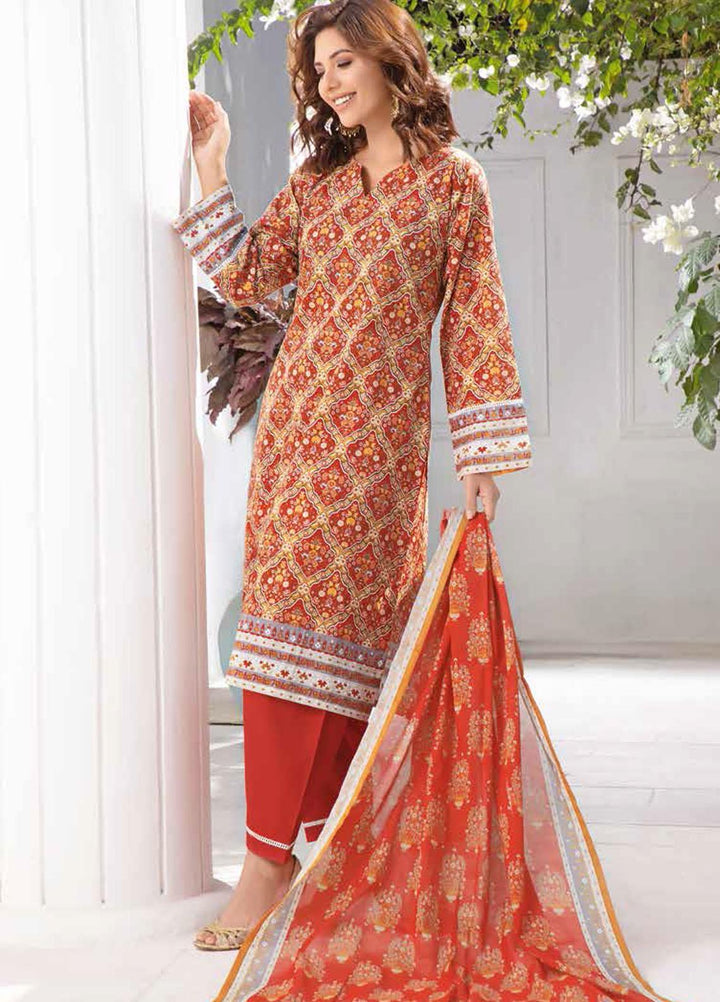 Gul Ahmed Printed Lawn Suits Unstitched 2 Piece GA22ML TL-22030 - Summer Collection