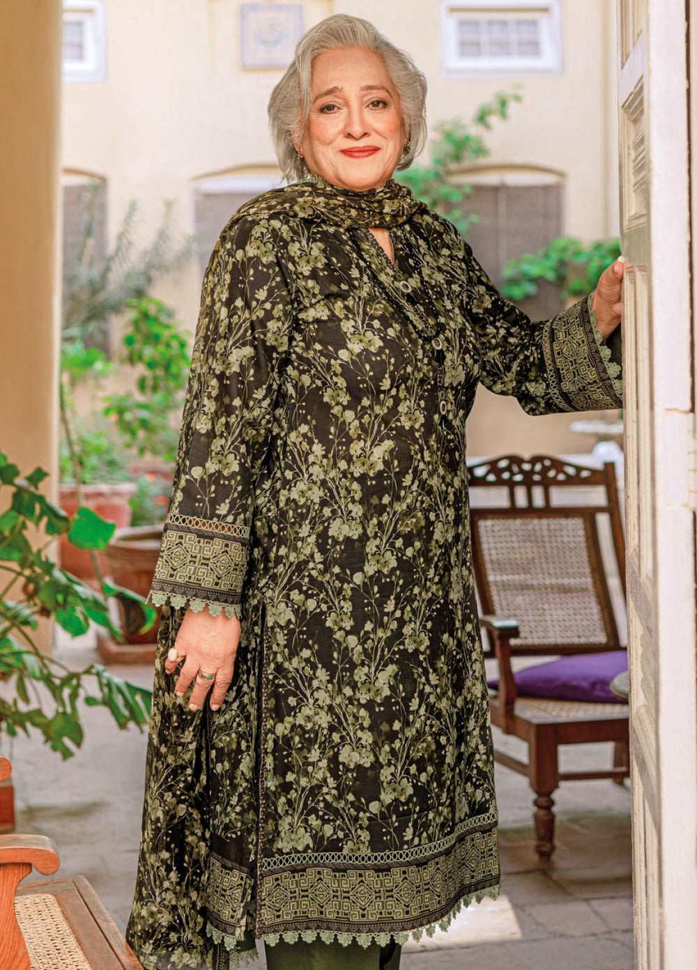 Mother Collection By Gul Ahmed Printed Lawn Suits Unstitched 3 Piece GA23M BM-32003 - Summer Collection