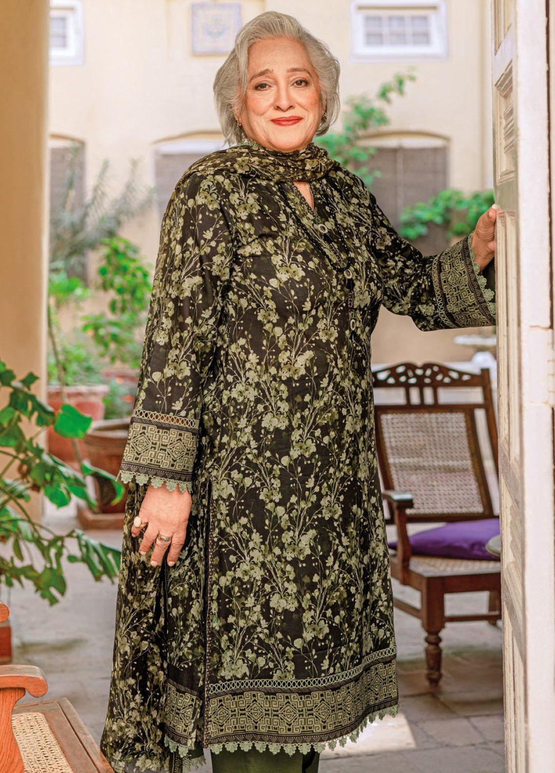 Mother Collection By Gul Ahmed Printed Lawn Suits Unstitched 3 Piece GA23M BM-32003 - Summer Collection
