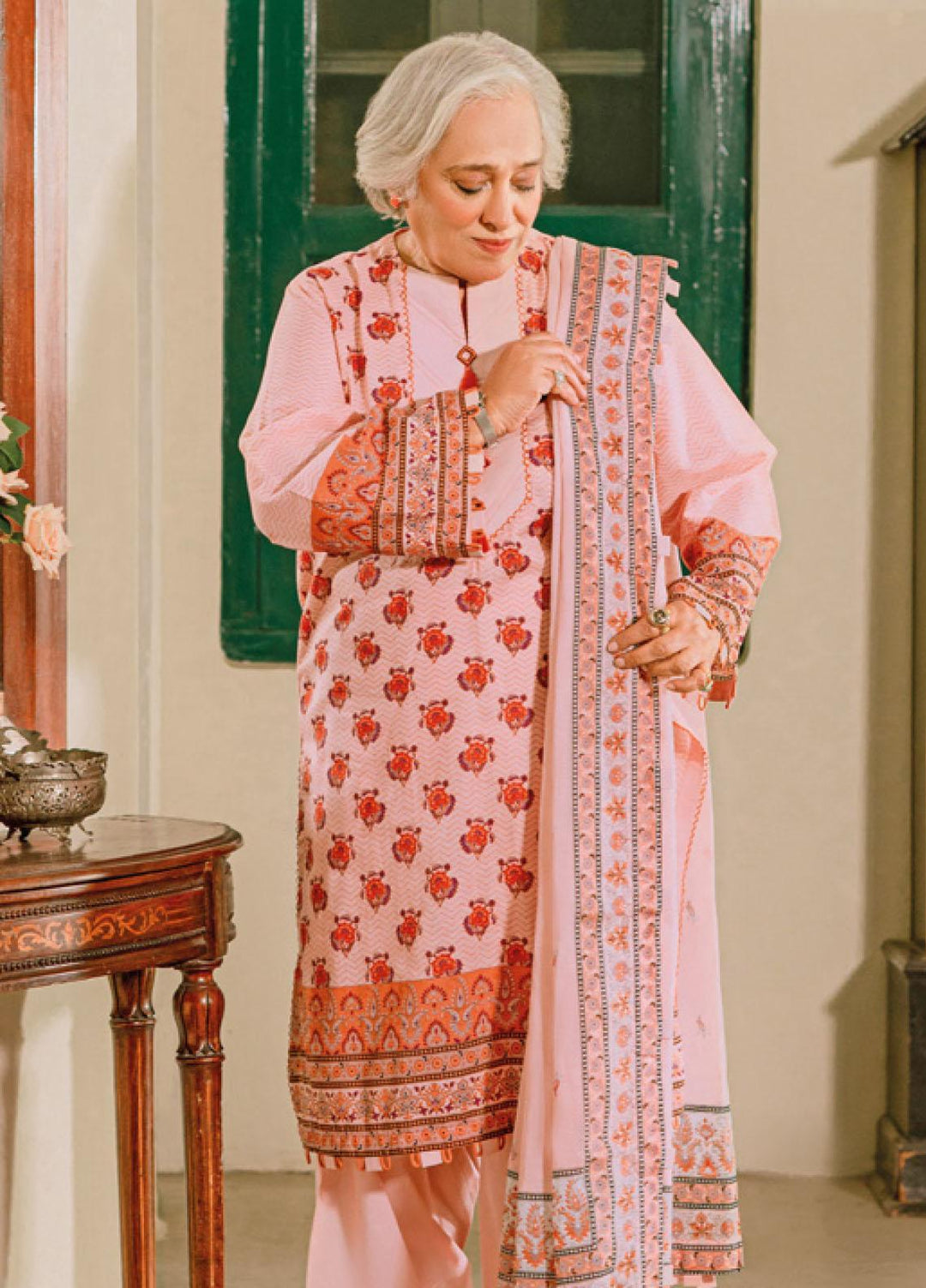 Mother Collection By Gul Ahmed Printed Lawn Suits Unstitched 3 Piece GA23M CL-32077B - Summer Collection