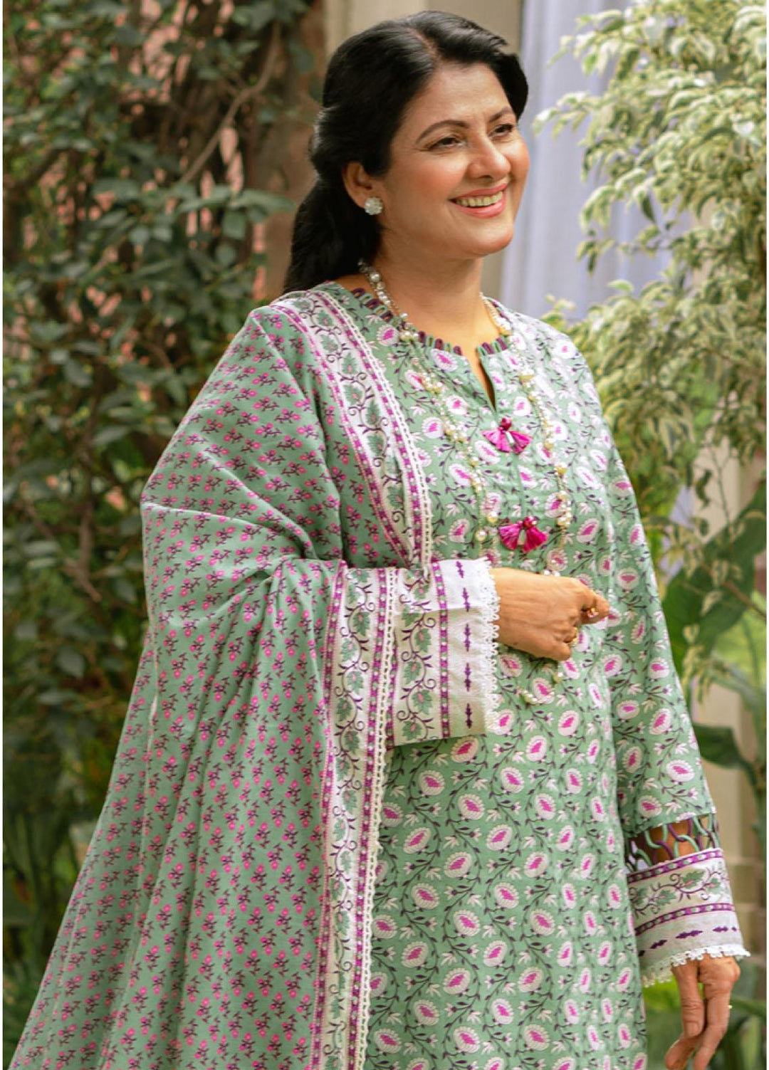 Mother Collection By Gul Ahmed Printed Lawn Suits Unstitched 3 Piece GA23M CL-32078B - Summer Collection