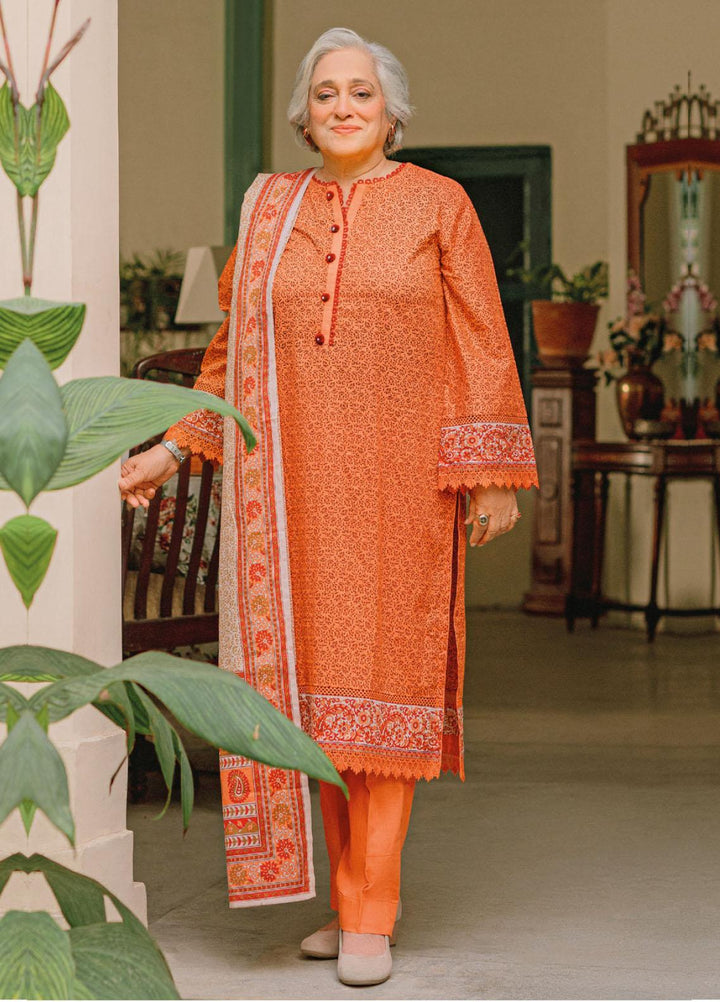 Mother Collection By Gul Ahmed Printed Lawn Suits Unstitched 3 Piece GA23M CL-32079A - Summer Collection