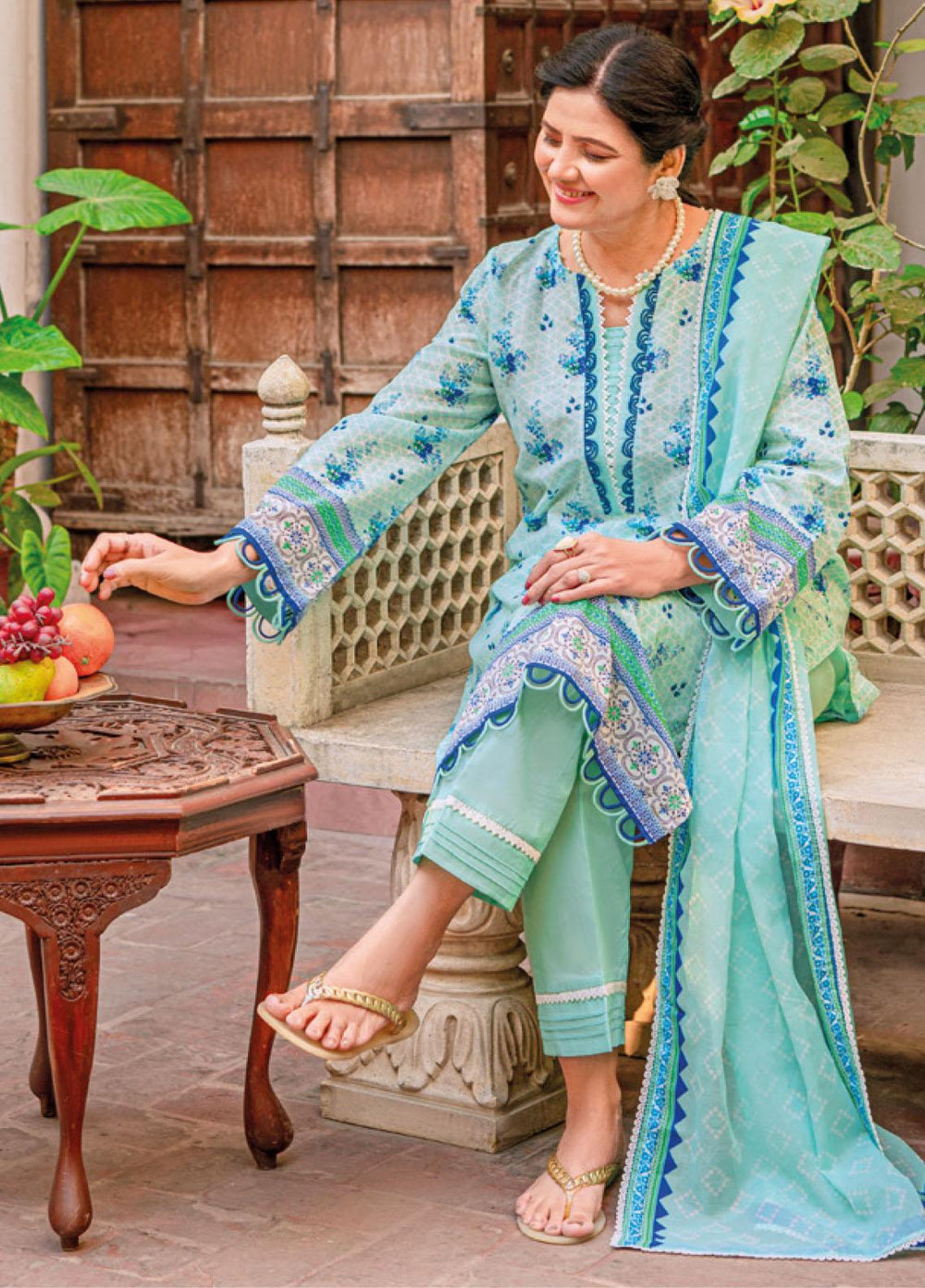 Mother Collection By Gul Ahmed Printed Lawn Suits Unstitched 3 Piece GA23M CL-32127A - Summer Collection