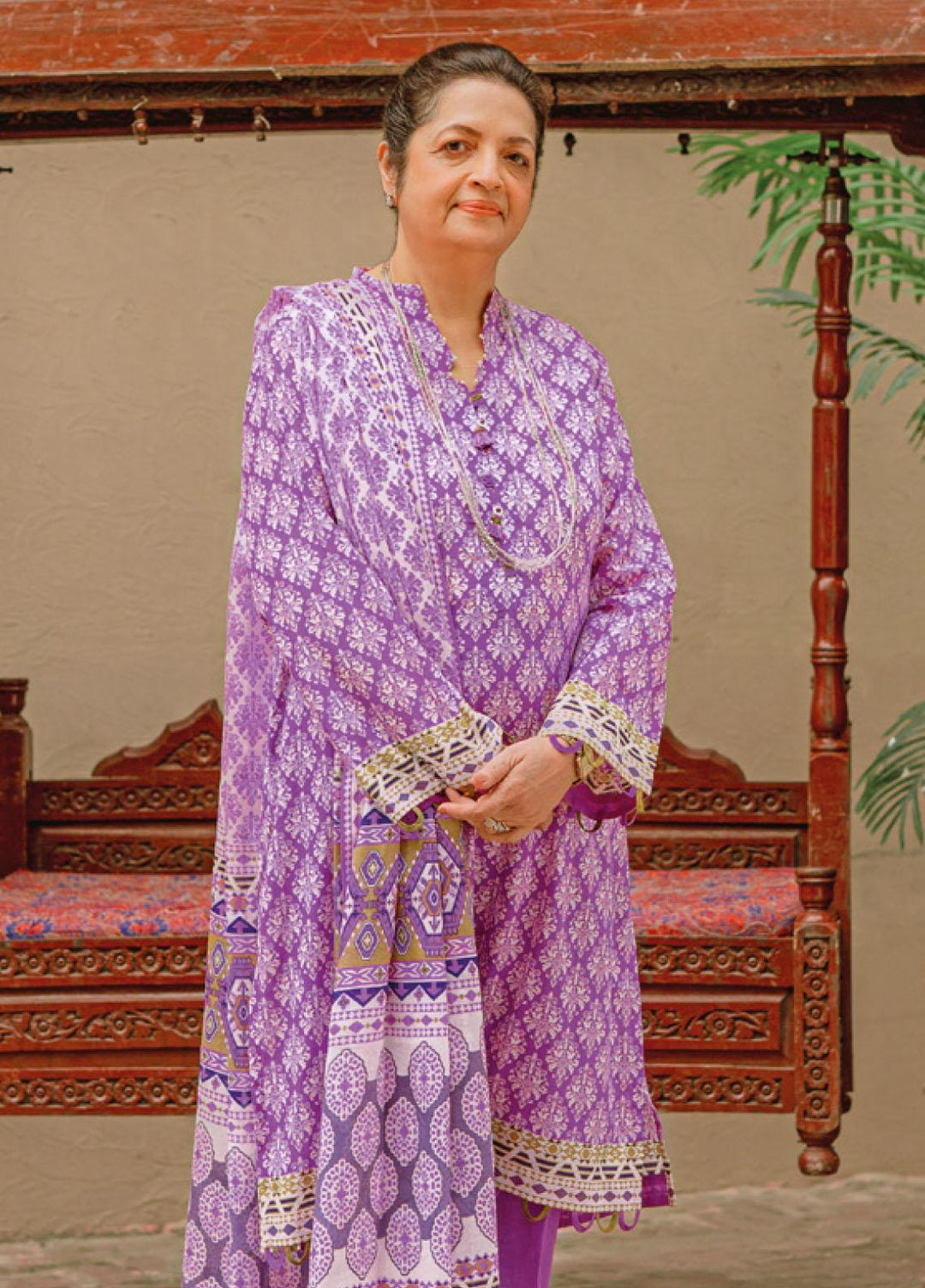 Mother Collection By Gul Ahmed Printed Lawn Suits Unstitched 3 Piece GA23M CL-32130A - Summer Collection