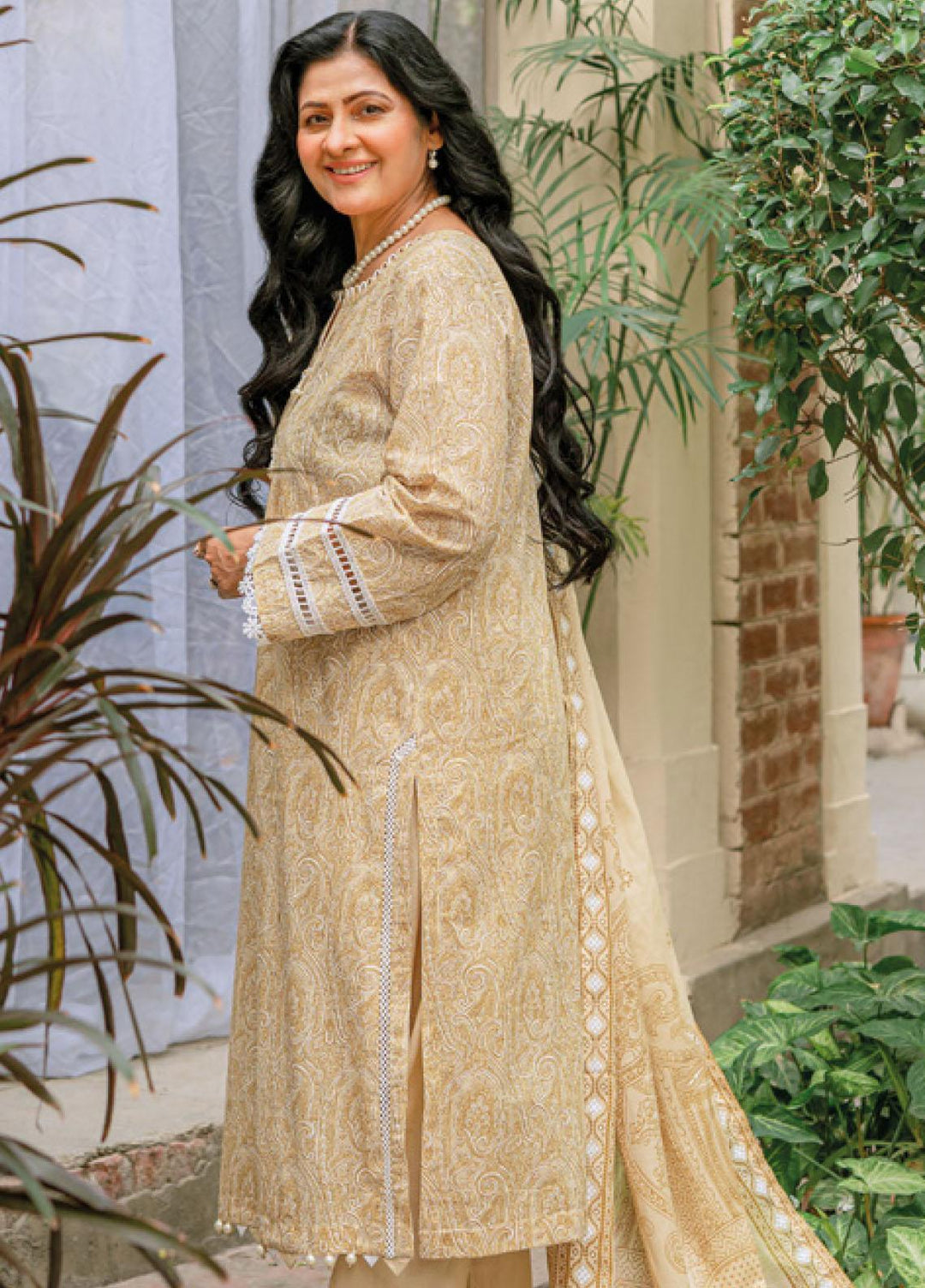 Mother Collection By Gul Ahmed Printed Lawn Suits Unstitched 3 Piece GA23M CL-32182A - Summer Collection