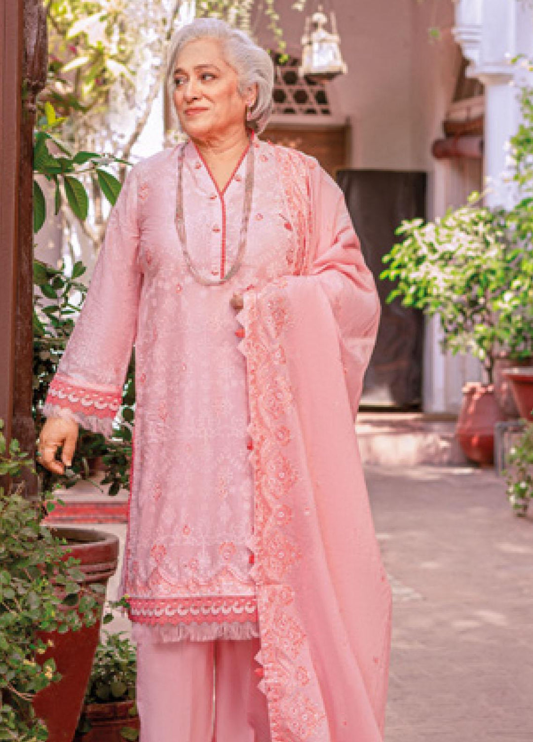 Mother Collection By Gul Ahmed Embroidered Lawn Suits Unstitched 3 Piece GA23M DM-32004 - Summer Collection