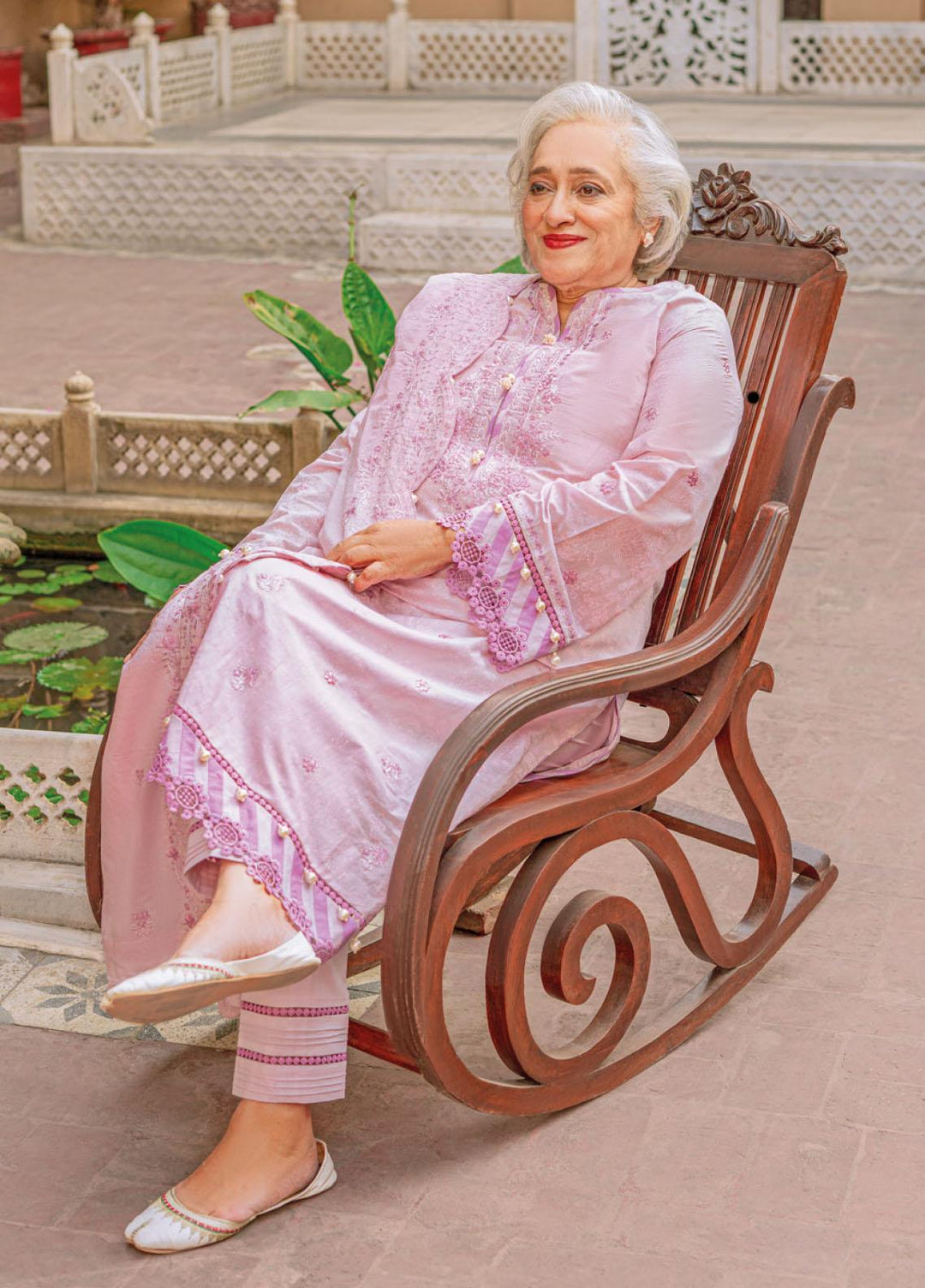 Mother Collection By Gul Ahmed Embroidered Lawn Suits Unstitched 3 Piece GA23M DM-32005 - Summer Collection