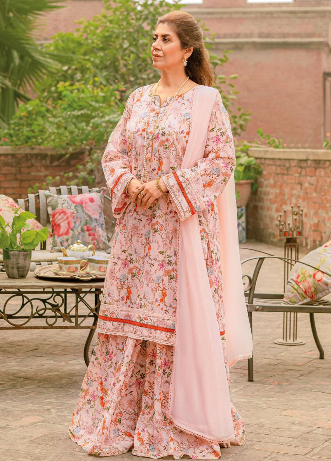 Mother Collection By Gul Ahmed Printed Lawn  Unstitched Kurti GA23M SL-32025 - Summer Collection