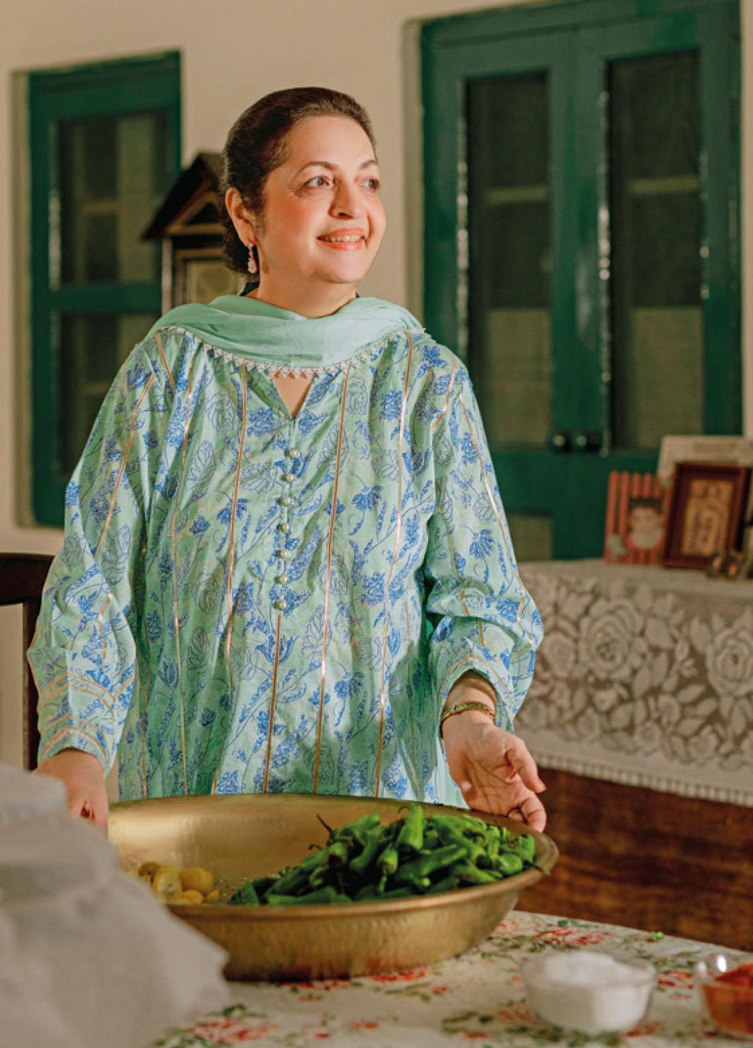 Mother Collection By Gul Ahmed Printed Lawn  Unstitched Kurti GA23M SL-32027 - Summer Collection