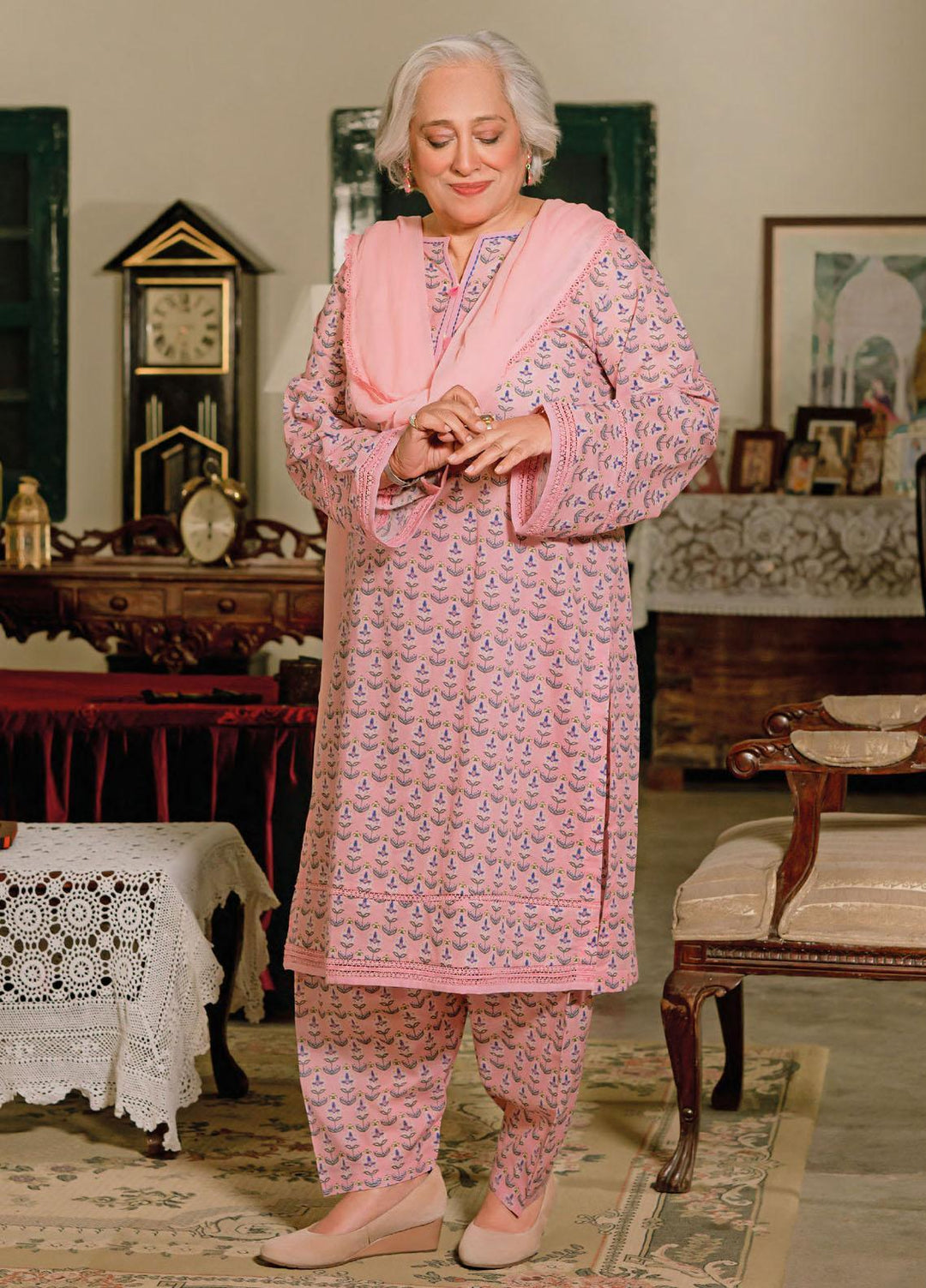 Mother Collection By Gul Ahmed Printed Lawn  Unstitched Kurti GA23M SL-32031 - Summer Collection