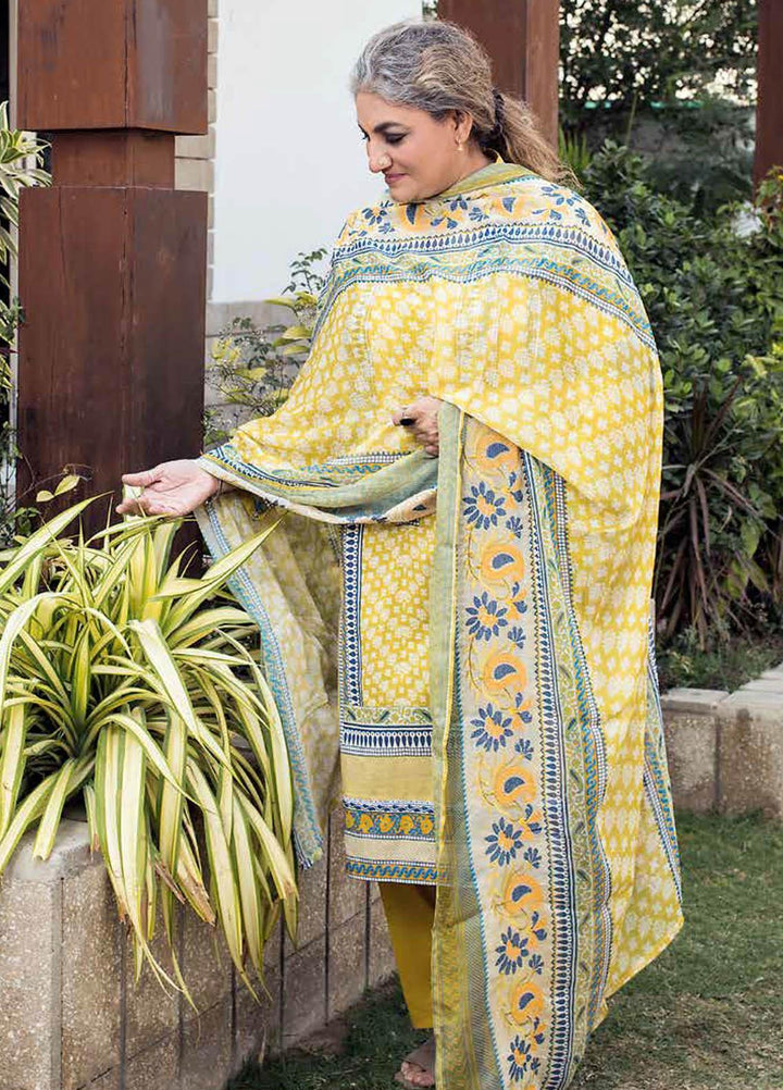 Gul Ahmed Embroidered Lawn Suits Unstitched 3 Piece GA21M BM-177 - Summer Collection
