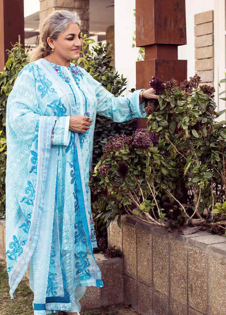 Gul Ahmed Embroidered Lawn Suits Unstitched 3 Piece GA21M BM-186 - Summer Collection