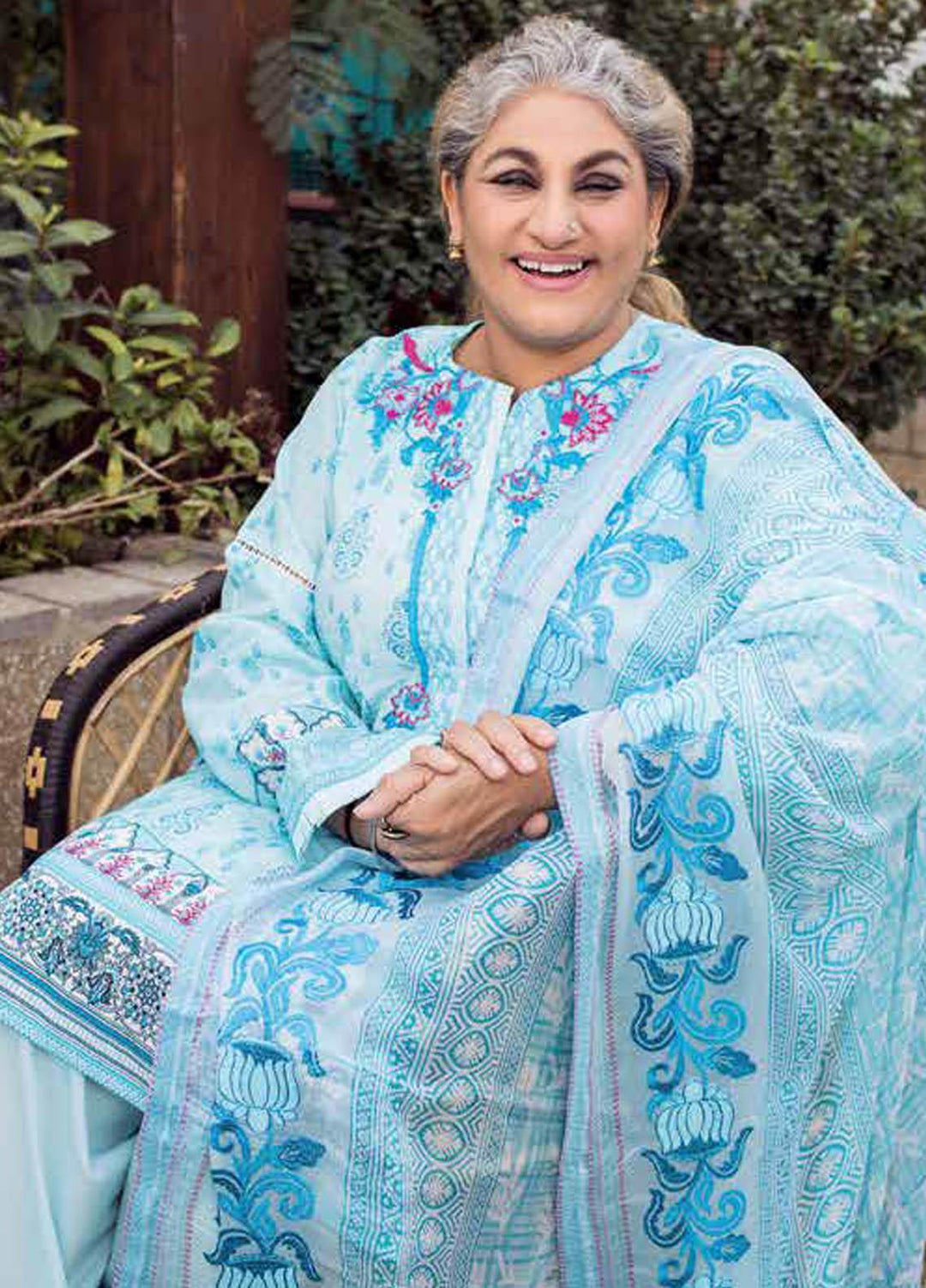 Gul Ahmed Embroidered Lawn Suits Unstitched 3 Piece GA21M BM-186 - Summer Collection