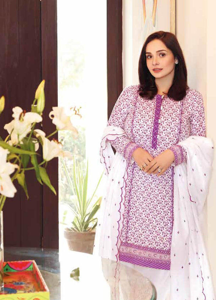 Gul Ahmed Embroidered Lawn Suits Unstitched 3 Piece GA21M CL-1175 - Summer Collection