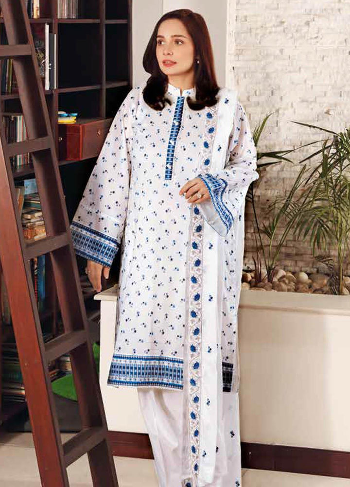 Gul Ahmed Embroidered Lawn Suits Unstitched 3 Piece GA21M CL-1195 - Summer Collection