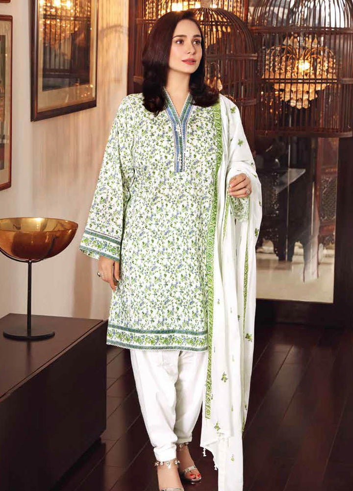Gul Ahmed Embroidered Lawn Suits Unstitched 3 Piece GA21M CL-1198 - Summer Collection