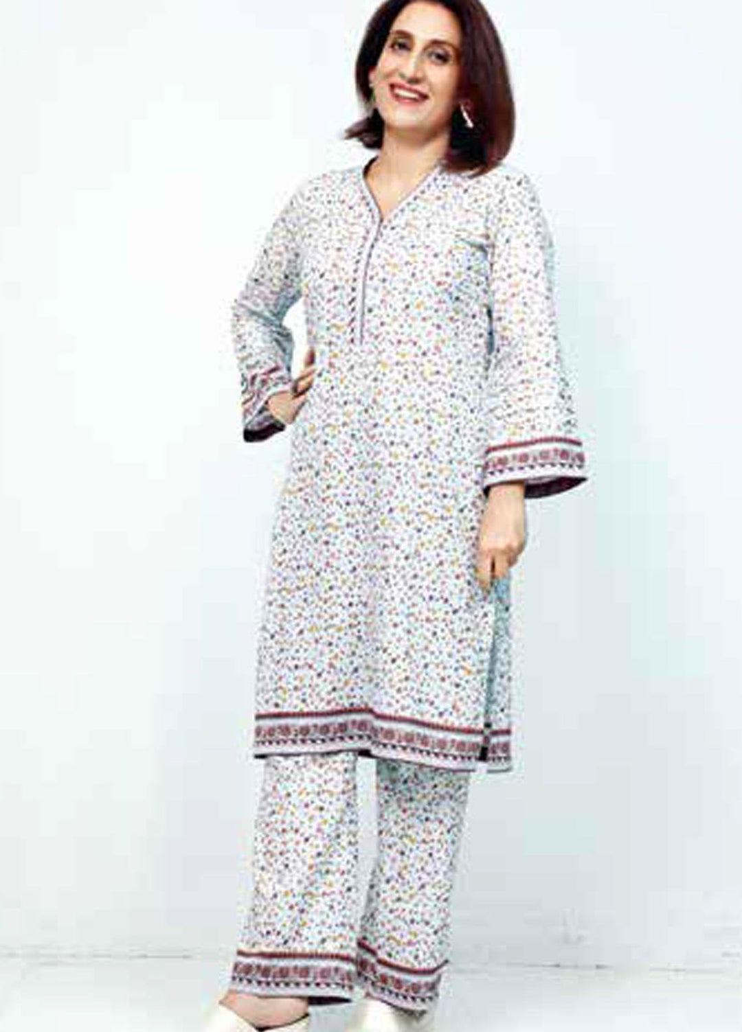 Gul Ahmed Printed Lawn  Unstitched Kurties GA21M SL-909 B - Summer Collection