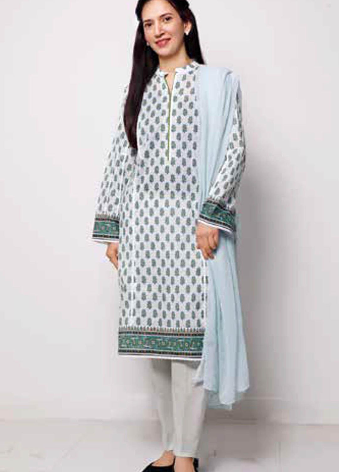 Gul Ahmed Printed Lawn  Unstitched Kurties GA21M SL-916 A - Summer Collection