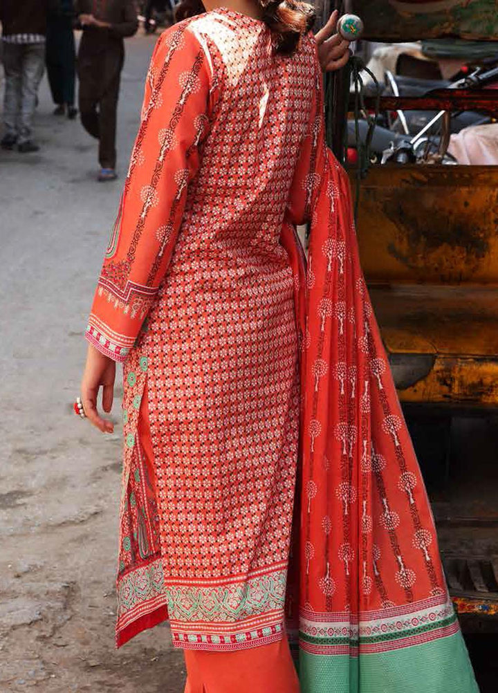 Organic By Gul Ahmed Printed Lawn Suits Unstitched 3 Piece GA21O CL1284B - Summer Collection