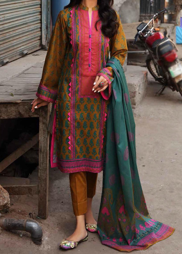 Organic By Gul Ahmed Printed Lawn Suits Unstitched 3 Piece GA21O CL1326A - Summer Collection