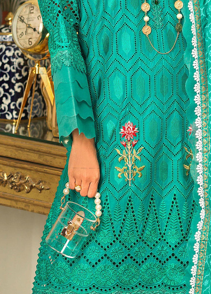 Gul Ahmed Embroidered Lawn Suits Unstitched 3 Piece GA22PF DN-22045 - Summer Collection